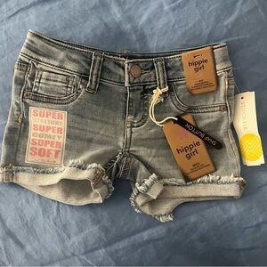 NWT! hippie girl denim shorts size 4